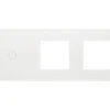 ONE TWO TOUCH Glaspaneel Combinatie 2x Afdekraam/1x Touch Enkel Wit