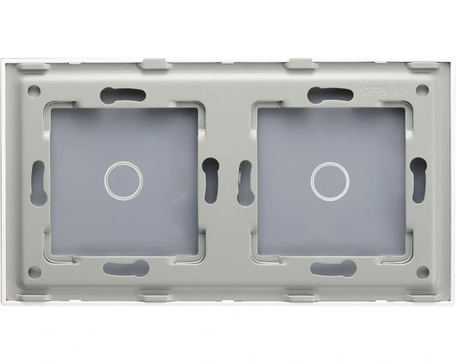 ONE TWO TOUCH Glaspaneel 2x Enkel Voor Touch Schakelmateriaal Zwart - Afbeelding 3