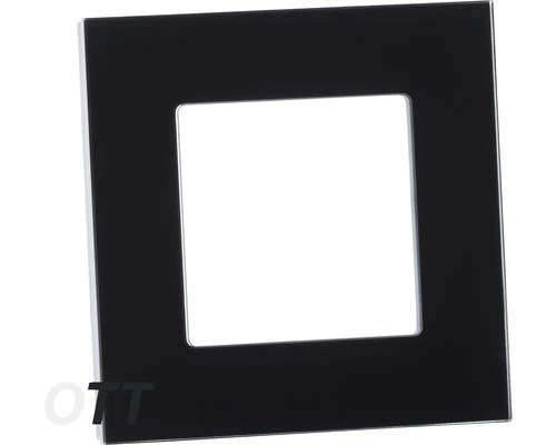 ONE TWO TOUCH Afdekraam Glas 1-voudig Zwart - Afbeelding 2