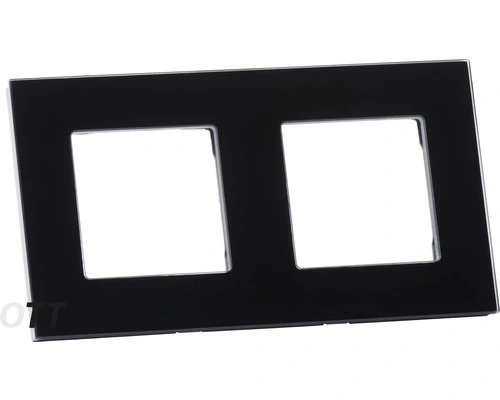 ONE TWO TOUCH Afdekraam Glas 2-voudig Zwart - Afbeelding 2