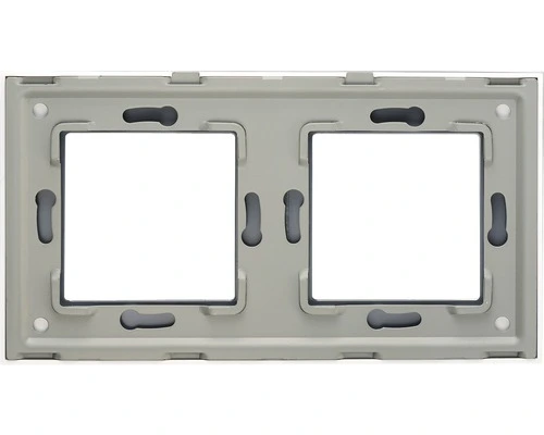 ONE TWO TOUCH Afdekraam Glas 2-voudig Zwart - Afbeelding 3