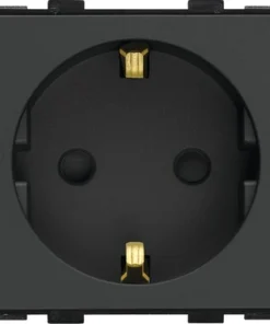 ONE TWO TOUCH Inbouw Wandcontactdoos Zwart