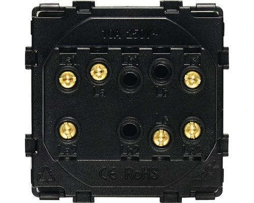 ONE TWO TOUCH Inbouw Kruisschakelaar Wit - Afbeelding 2