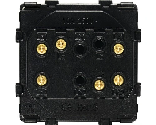 ONE TWO TOUCH Inbouw Wisselschakelaar Dubbel Wit - Afbeelding 2