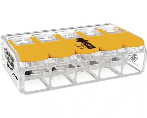 WAGO Verbindingsklem Compact 221-615, 15 Stuks