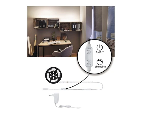 PAULMANN SimpLED Power LED-stripset Neutraalwit 150 Cm Wit Gecoat - Afbeelding 2