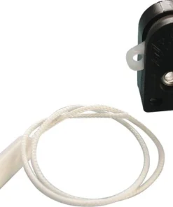 Trekschakelaar Inbouw 1-polig Zwart