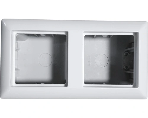 JUNG A500/AS500 Opbouwraam 2-voudig Alpine Wit AS 582 AWW