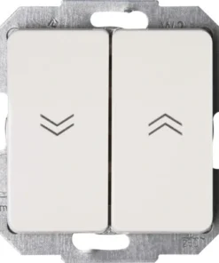 KOPP Milano Inbouw Basiselement Jaloezieschakelaar Met Bedieningswipper Wit