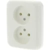 BUSCH-JAEGER SI Inbouw Wandcontactdoos (wcd) 2-voudig Crème