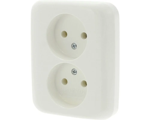 BUSCH-JAEGER SI Inbouw Wandcontactdoos (wcd) 2-voudig Crème