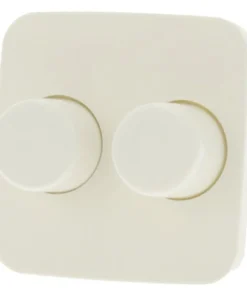 Centraalplaat Met Knop Duodimmer Crème (geschikt Voor Busch-Jaeger)