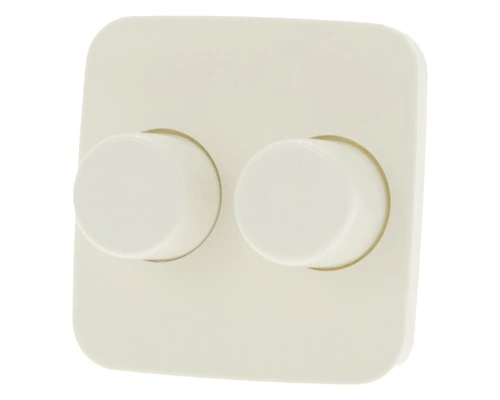 Centraalplaat Met Knop Duodimmer Crème (geschikt Voor Busch-Jaeger)