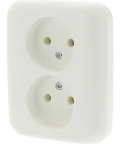 BUSCH-JAEGER Reflex Inbouw Wandcontactdoos (wcd) 2-voudig Polar Wit