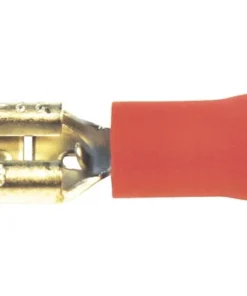 DRESSELHAUS Vlaksteekhuls Geïsoleerd 4,8x0,8 Mm Metaal/kunststof Rood, 100 Stuks