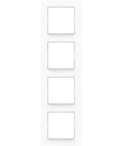 JUNG A500 Afdekraam 4-voudig Alpine Wit AC 584 WW