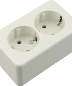 BERKER Opbouw Wandcontactdoos (wcd) RA 2-voudig Polarwit