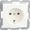 BERKER S1 Inbouw Wandcontactdoos (wcd) RA 1-voudig Polarwit Glans