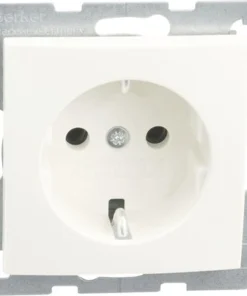 BERKER S1 Inbouw Wandcontactdoos (wcd) RA 1-voudig Polarwit Glans