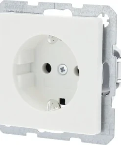 BERKER Q1 Inbouw Wandcontactdoos (wcd) RA 1-voudig Polar Wit