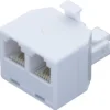 Bleil Adapter 1x RJ11 Naar 2x RJ11 M/F