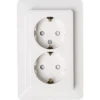 KOPP Milano Inbouw Wandcontactdoos (wcd) Milano RA 2-voudig Met Kinderbeveiliging Wit