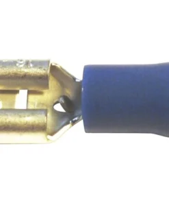 DRESSELHAUS Vlakstekker Huls 6,3 Mm Blauw, 100 Stuks