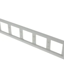 BERKER K1 Afdekraam 5-voudig Polar Wit