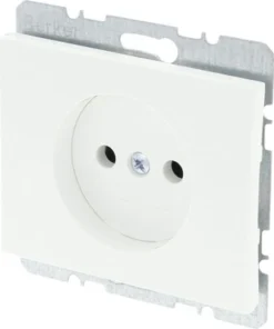 BERKER K1 Inbouw Wandcontactdoos (wcd) 1-voudig Polar Wit