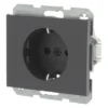 BERKER K1 Inbouw Wandcontactdoos (wcd) RA 1-voudig Antraciet