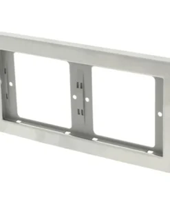 BERKER K5 Afdekraam 2-voudig RVS