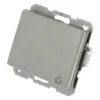 BERKER K5 Inbouw Wandcontactdoos (wcd) 1-voudig Met Klapdeksel RVS