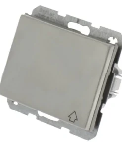BERKER K5 Inbouw Wandcontactdoos (wcd) 1-voudig Met Klapdeksel RVS