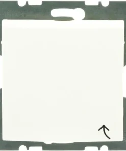 BERKER S1 Inbouw Wandcontactdoos (wcd) 1-voudig Met Klapdeksel Polarwit Glans