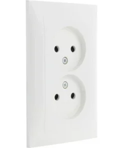 BERKER S1 Inbouw Wandcontactdoos (wcd) 2-voudig Polarwit Glans