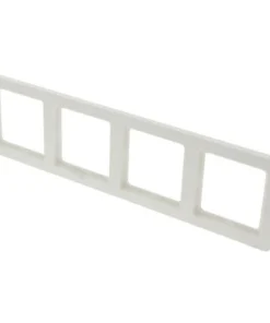 BERKER Q1 Afdekraam 4-voudig Polar Wit