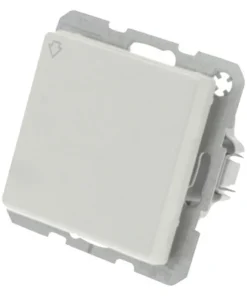 BERKER Q1 Inbouw Wandcontactdoos (wcd) 1-voudig Met Klapdeksel Polar Wit