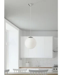 BRILLIANT Hanglamp Fantasia Ø 30 Cm Wit-zilver