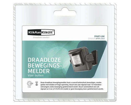 KLIKAANKLIKUIT® Bewegingsmelder Buiten APIR-2150 Zwart, IP64 - Afbeelding 4